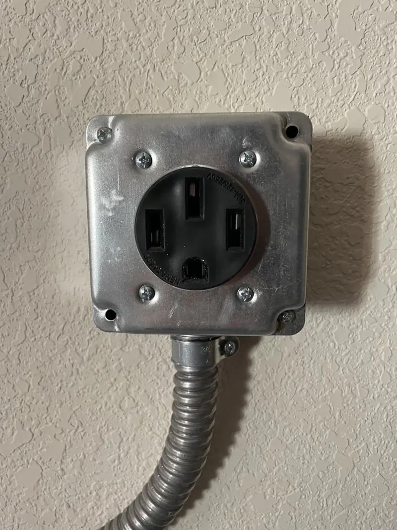 NEMA 14-50 outlet installed for Smart Home Electrical in Parkersburg